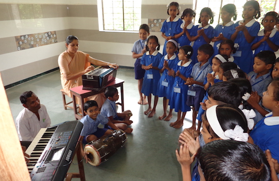 La scuola di musica a Bilpudi