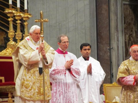 Cerimonia col Papa