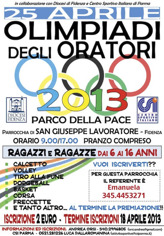 Olimpiadi degli Oratori 2013